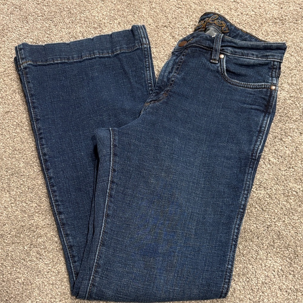 Wrangler Dark High Rise Trouser Jeans